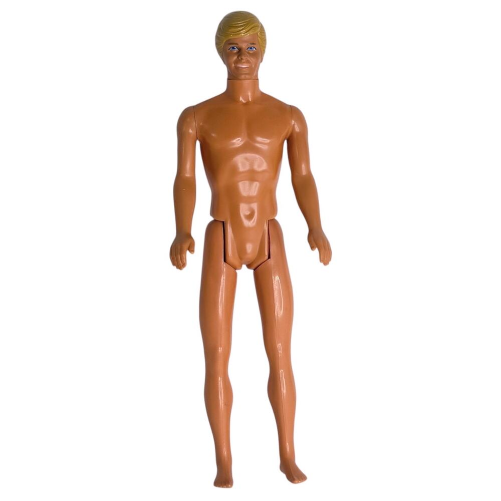 Barbie Sunset Malibu Ken Doll 12" Vintage 1968 Blonde Hair Blue Eyes Mod Nude
